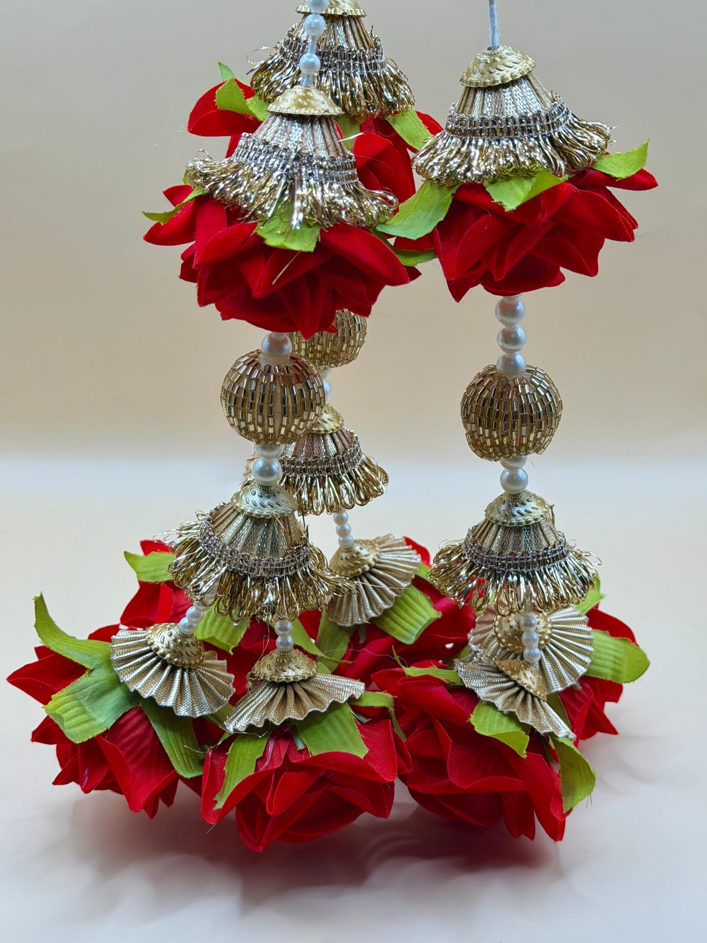 Red Rose Paranda, Hair Braid Accessory