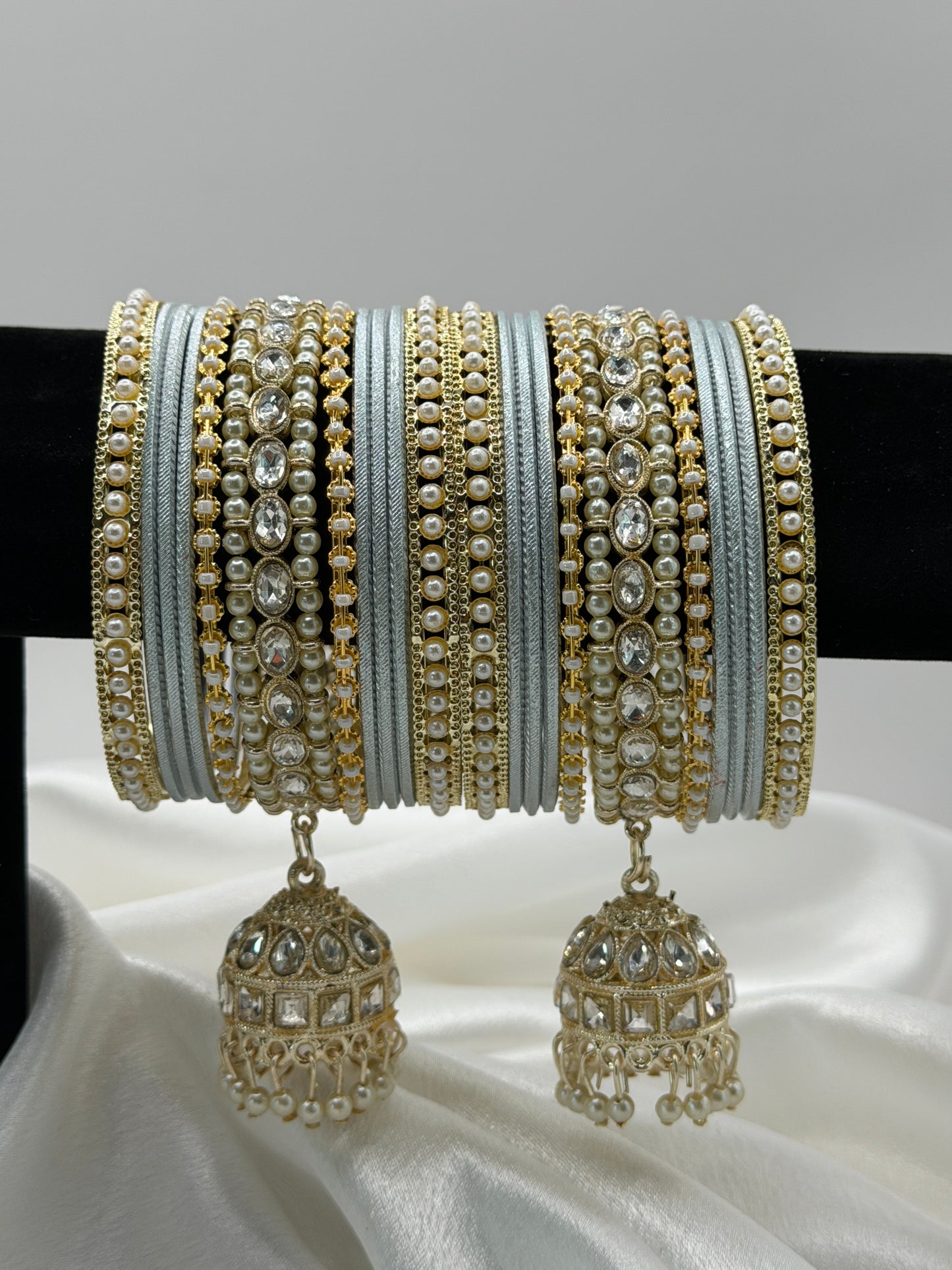 2.8 Jhoomar Metal Bangles Set