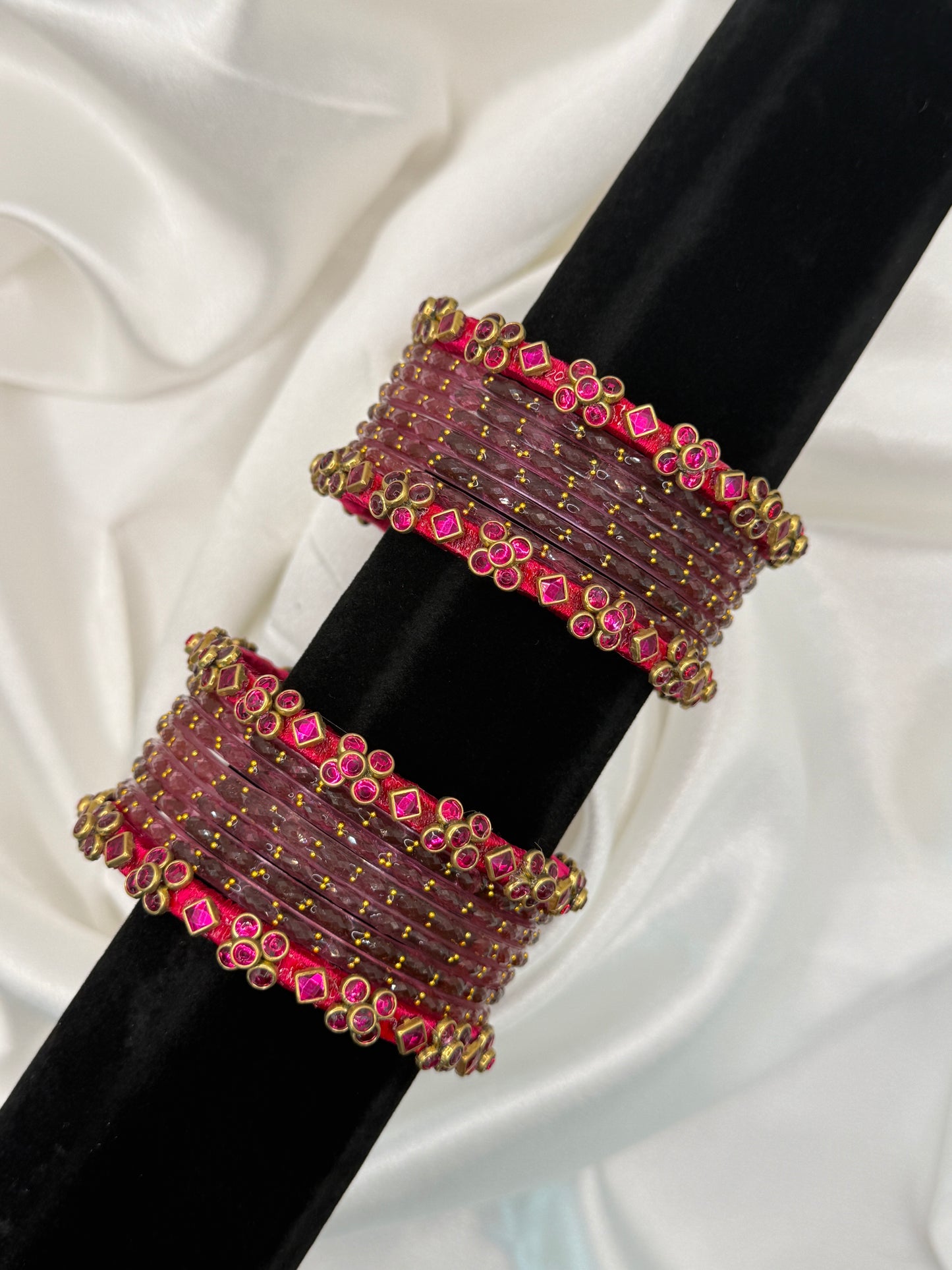 Phool Glass Bangles Set