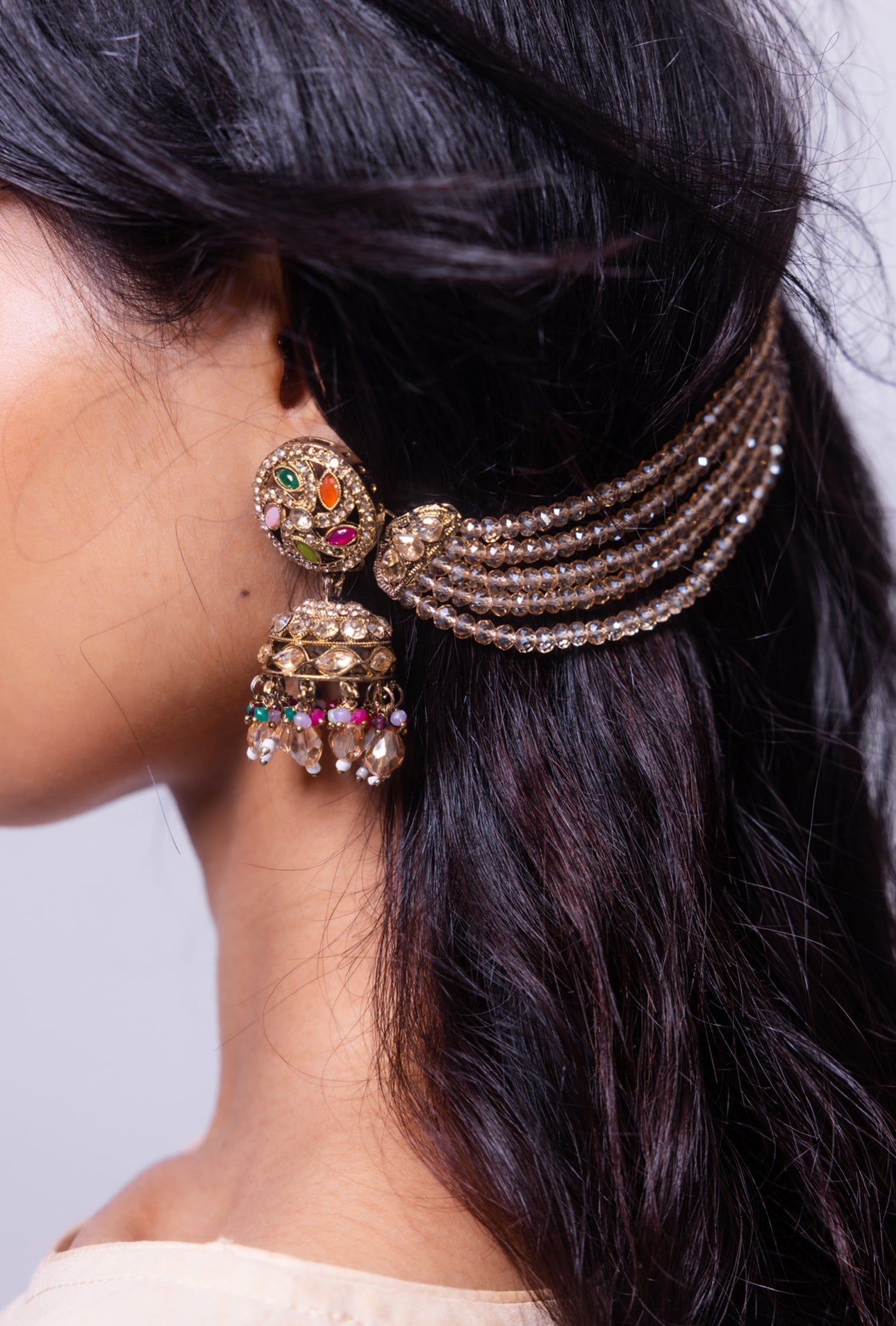 Chain Earrings & Jhumka