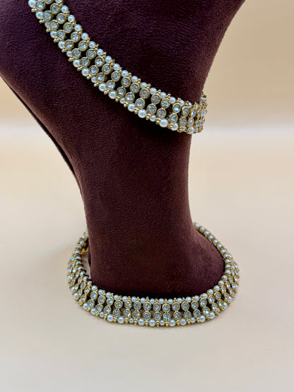 Pearl Glow Anklets (Pauju/Payal)