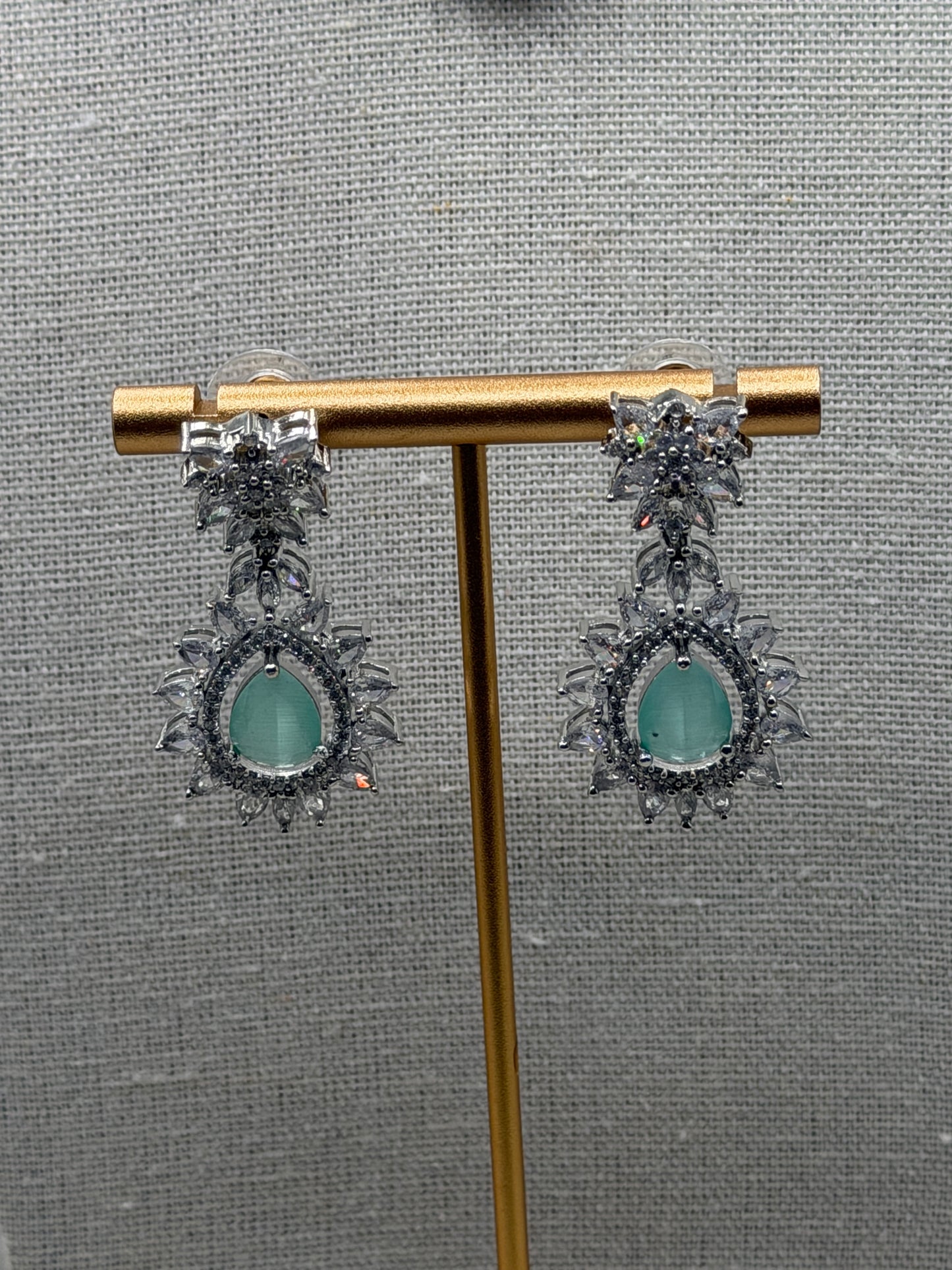 Mila Mint AD Necklace Set