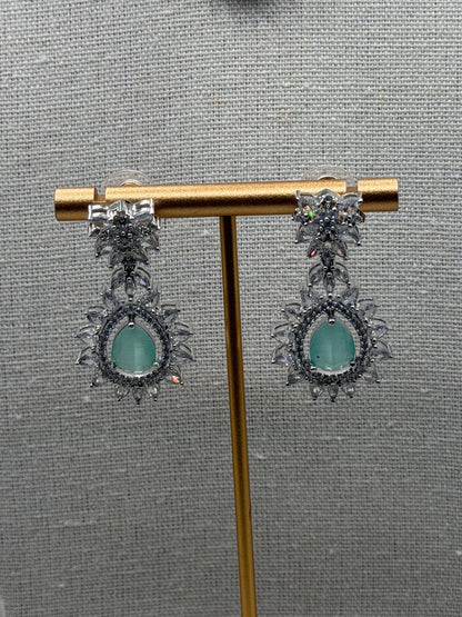 Mila Mint AD Necklace Set