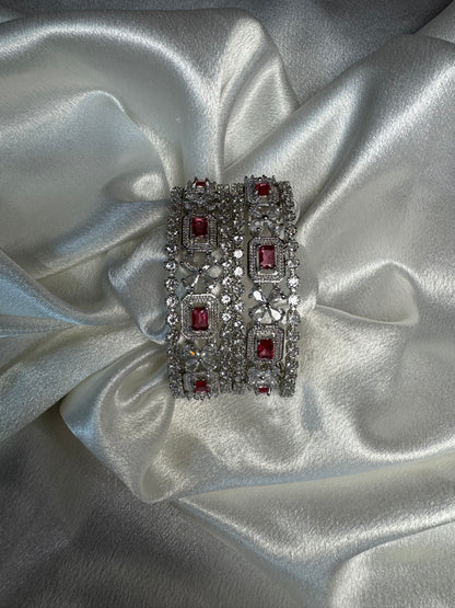 Statement Phool AD Bangles Set