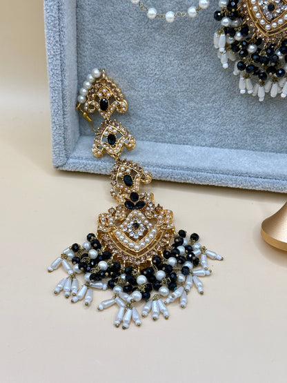 Priya Double Sahara Earrings w/tikka