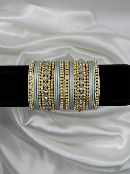 2.8 Jhoomar Metal Bangles Set