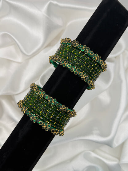 Phool Glass Bangles Set