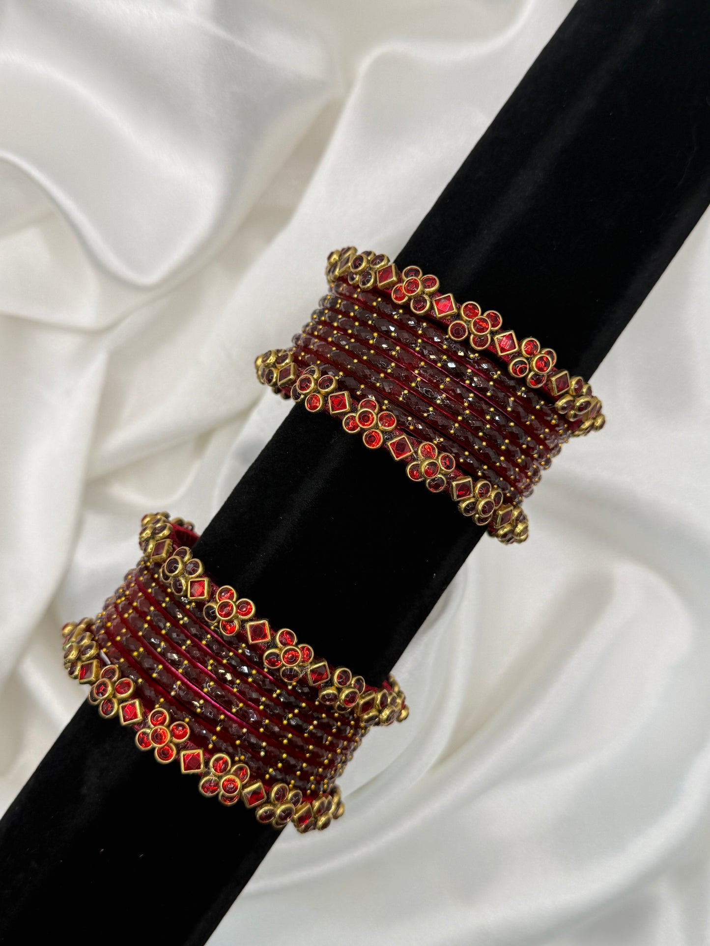 Phool Glass Bangles Set