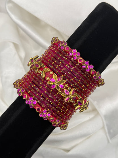 Sundari Glass Bangles Set