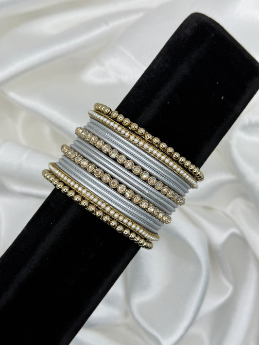 Mini Metal Bangles Set