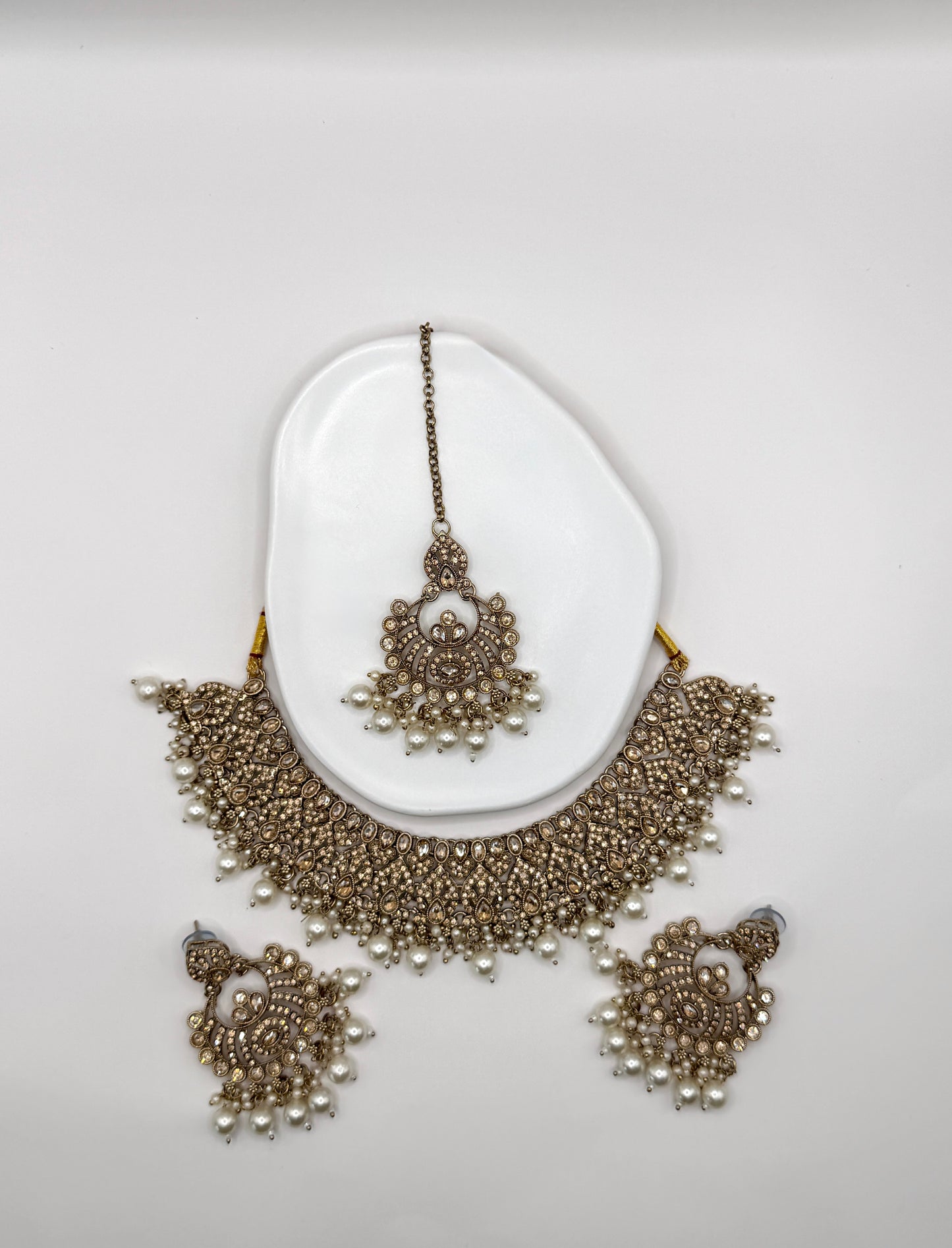 Rohini Pearl Beaded Necklace Set
