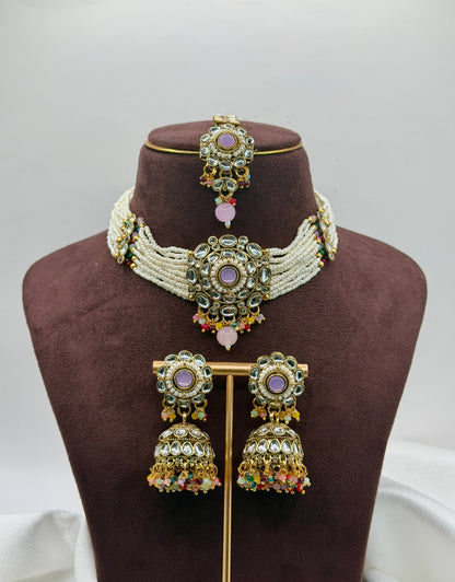 Sohni Choker Set with Jhumka