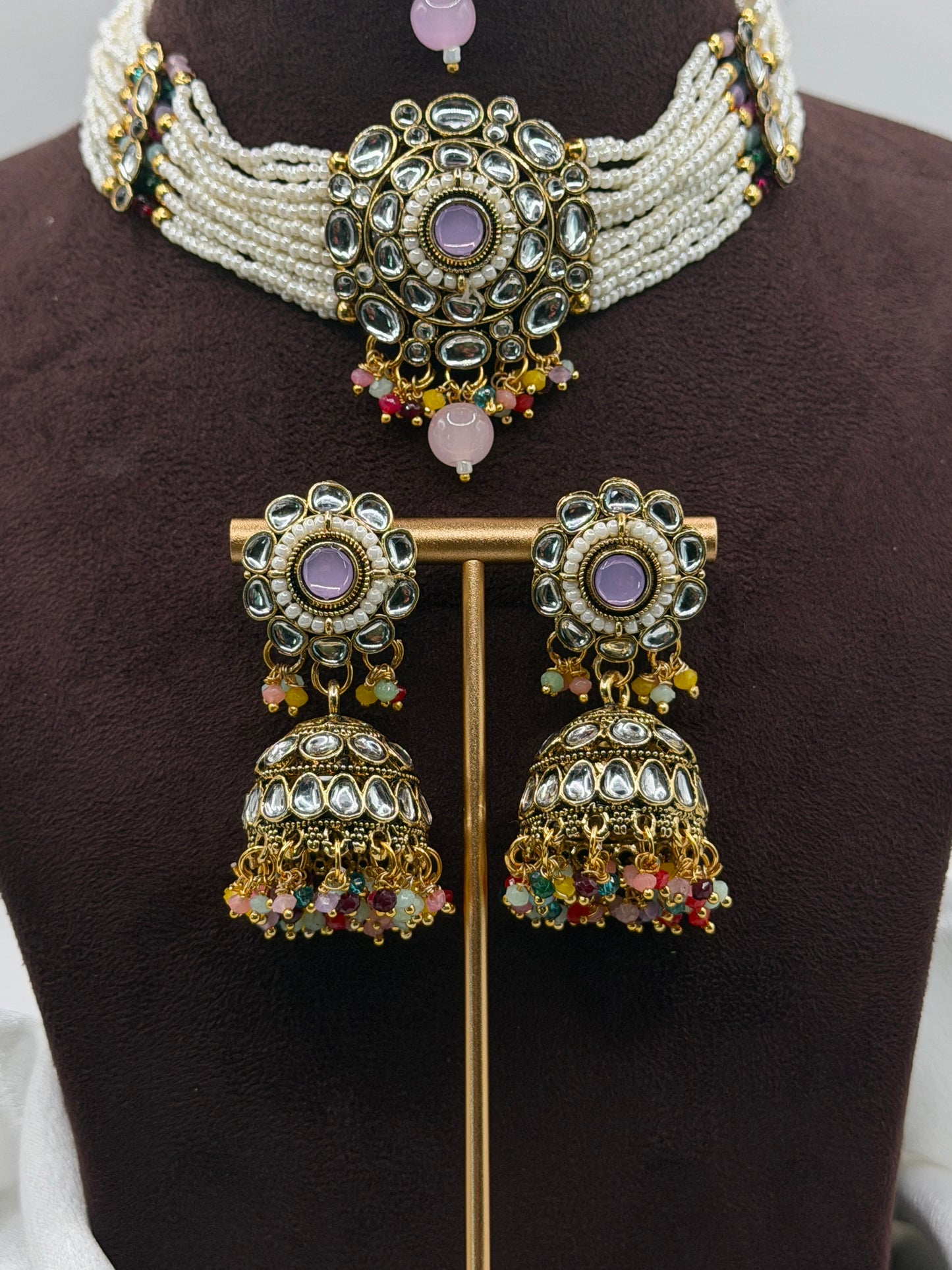 Sohni Choker Set with Jhumka