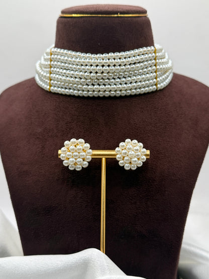 Pearl Choker Set