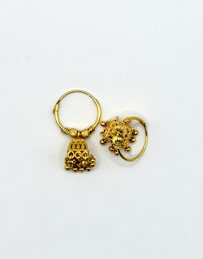 Gold Mini Bali Jhumkis