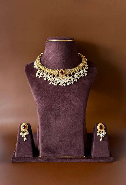 Sita Pearl Necklace Set