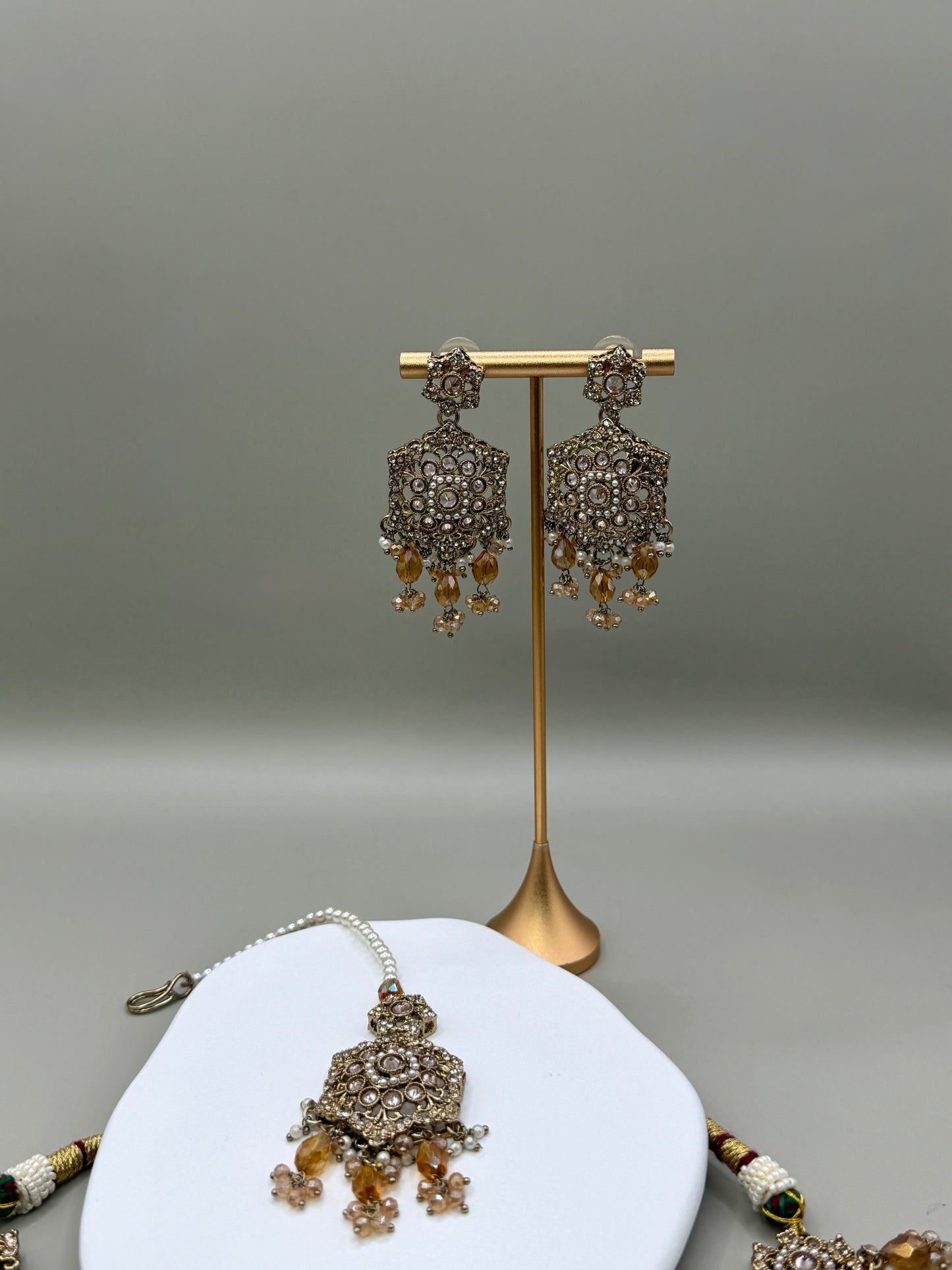 Anita  Golden Necklace Set