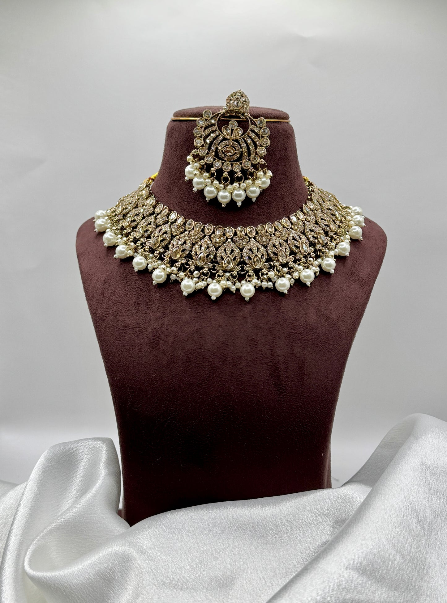 Rohini Pearl Beaded Necklace Set