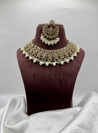 Rohini Pearl Beaded Necklace Set