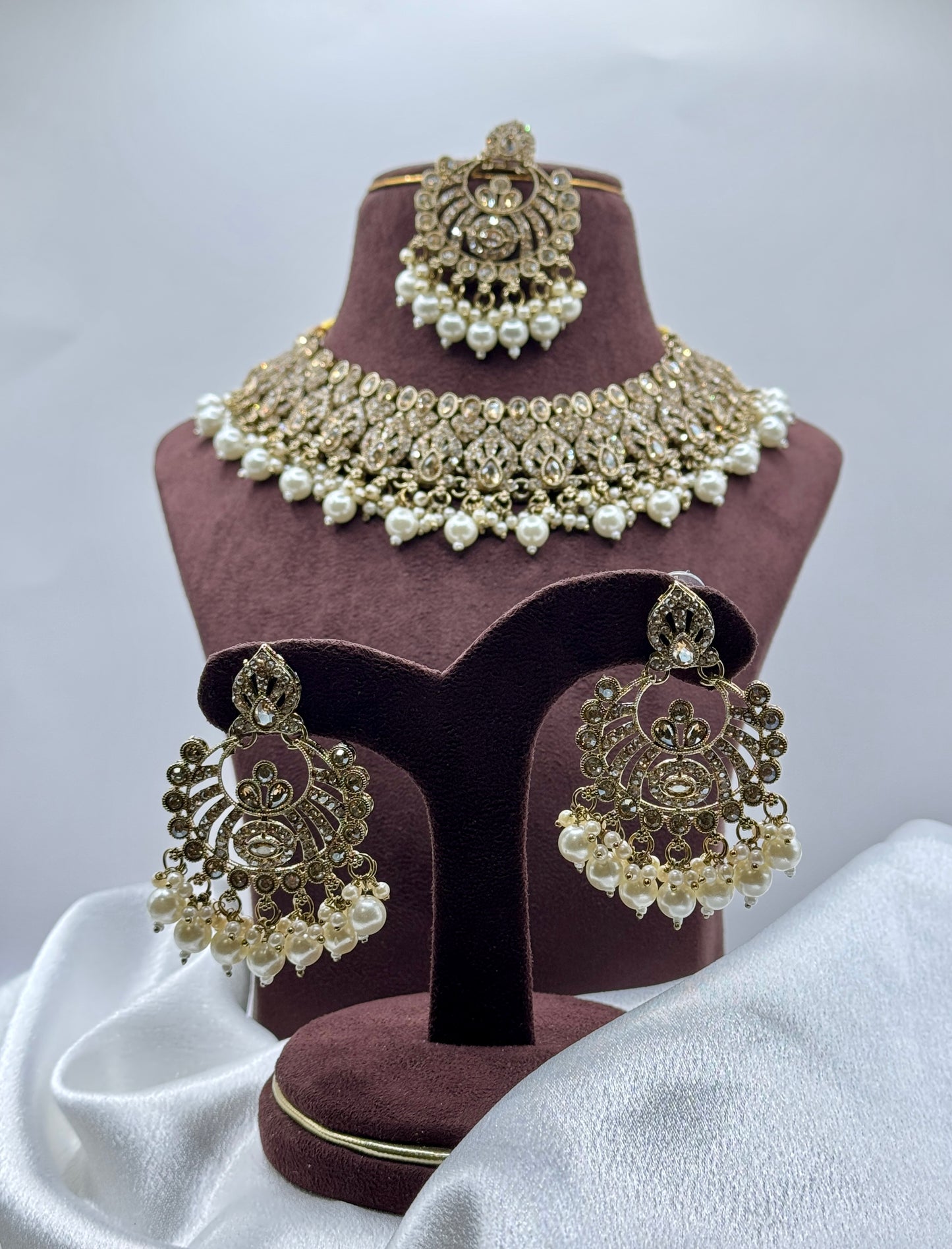 Rohini Pearl Beaded Necklace Set