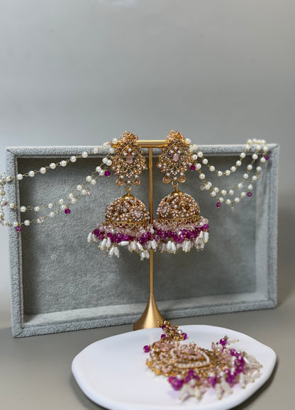 Aria Double Sahara Jhumka w/tikka