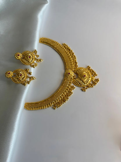 Royal 1 Gram Gold Necklace Set
