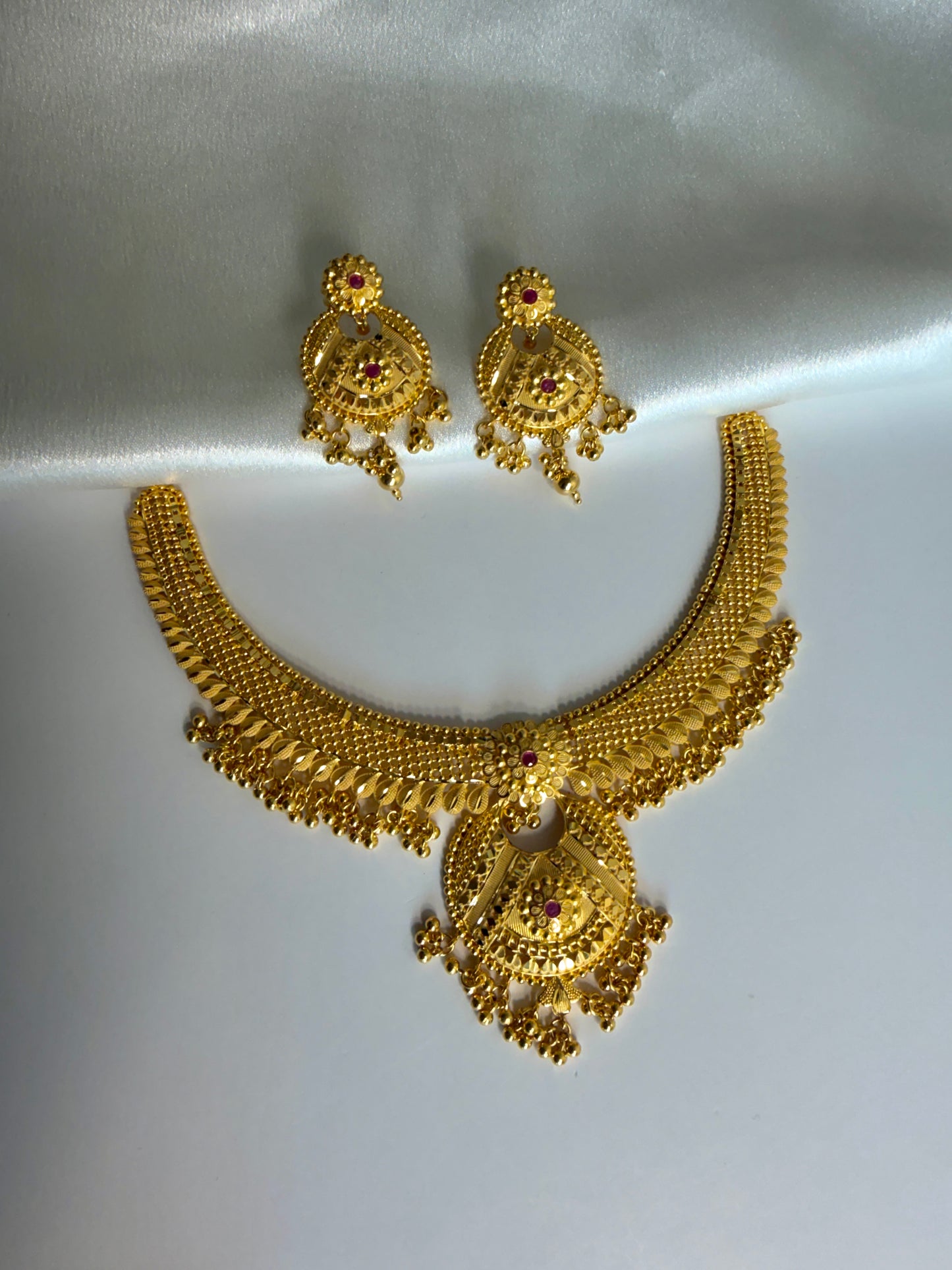 Royal 1 Gram Gold Necklace Set