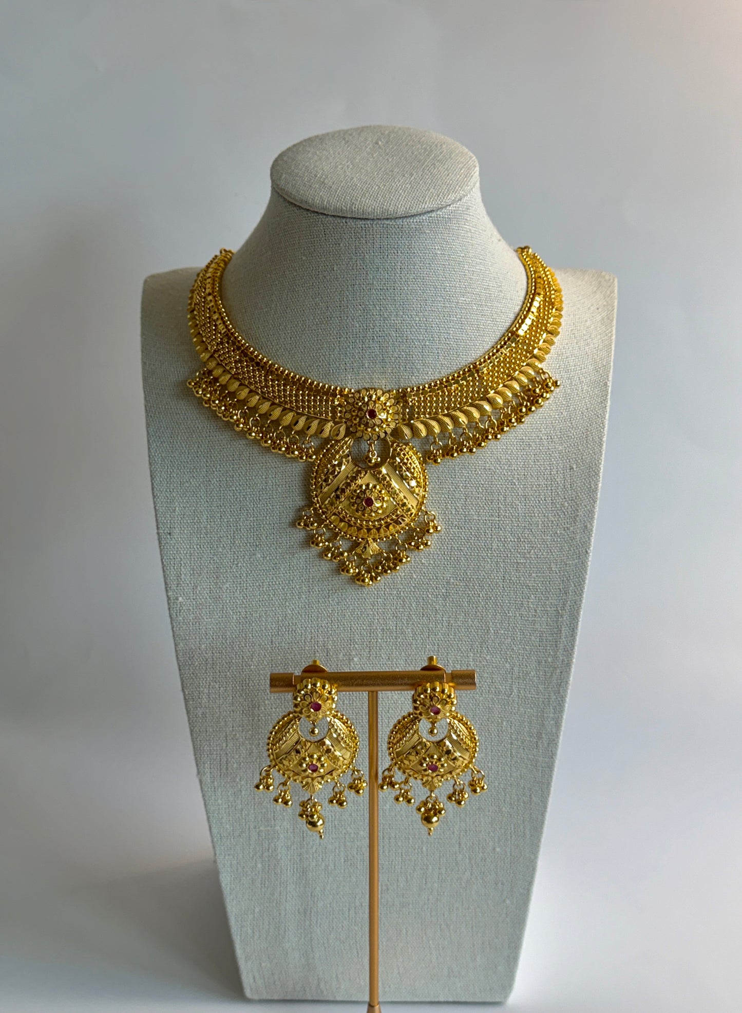 Royal 1 Gram Gold Necklace Set