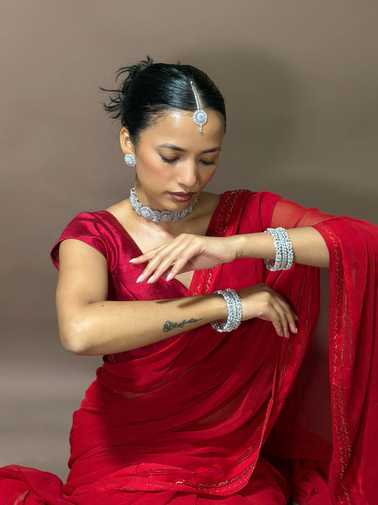 Indi AD Choker Necklace Set