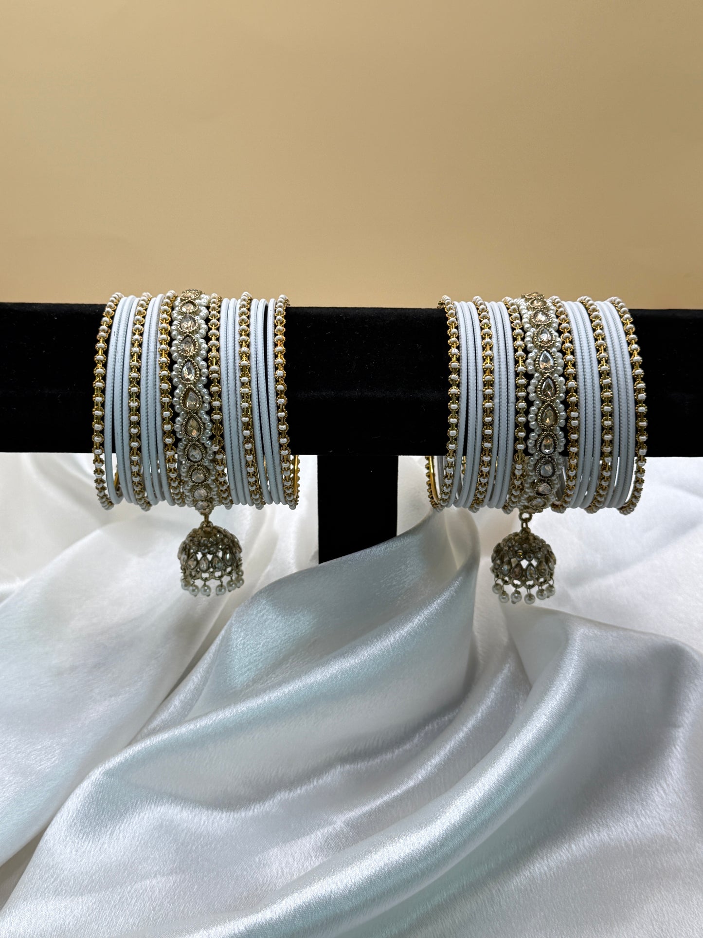 Heera Moti Jhumka Bangle Set