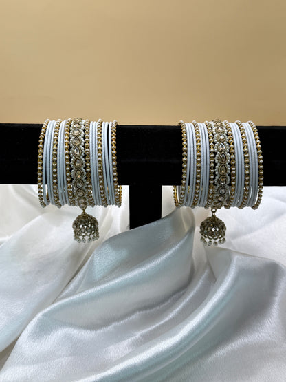 Heera Moti Jhumka Bangle Set