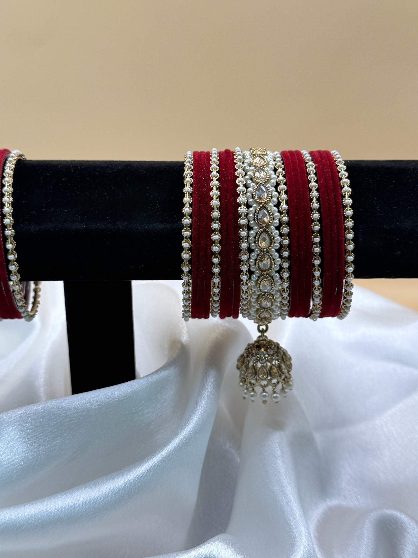 Heera Moti Jhumka Bangle Set