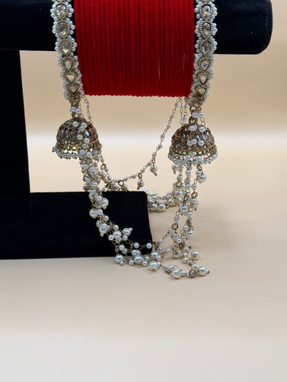 Classic Velvet Jhumka Bangle Set
